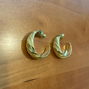 Gold tone earrings